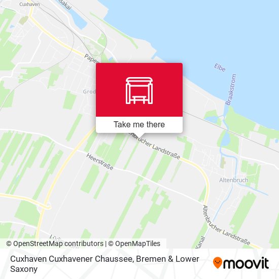 Cuxhaven Cuxhavener Chaussee map