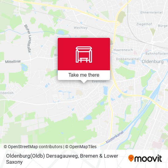 Oldenburg(Oldb) Dersagauweg map