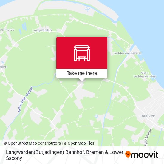 Langwarden(Butjadingen) Bahnhof map