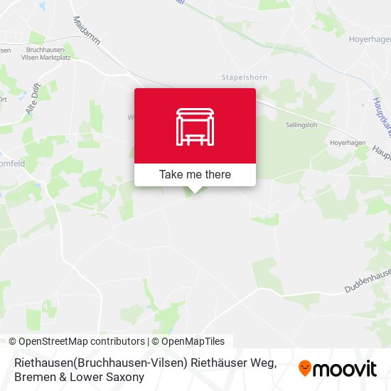 Riethausen(Bruchhausen-Vilsen) Riethäuser Weg map