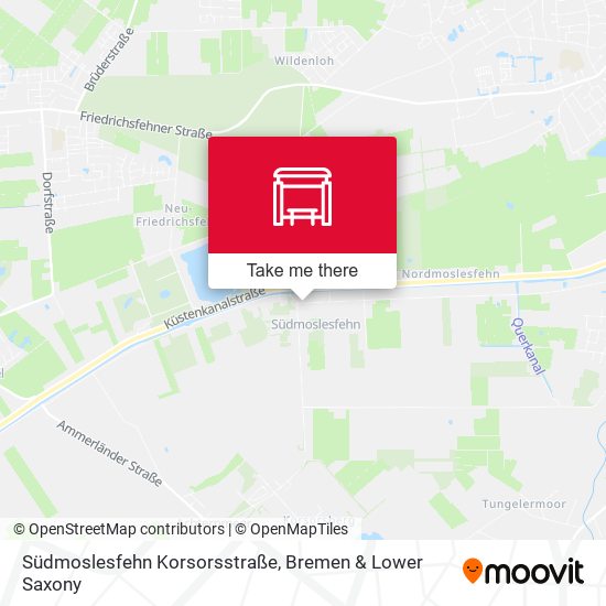 Südmoslesfehn Korsorsstraße map