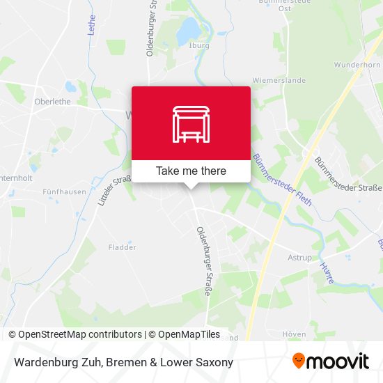 Wardenburg Zuh map