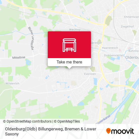 Oldenburg(Oldb) Billungerweg map
