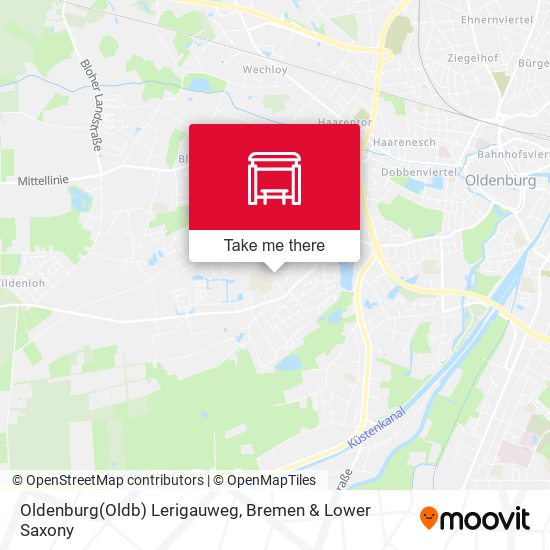 Oldenburg(Oldb) Lerigauweg map