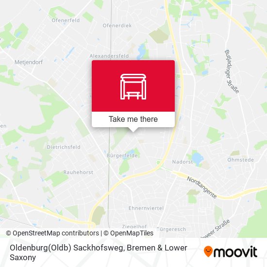 Oldenburg(Oldb) Sackhofsweg map