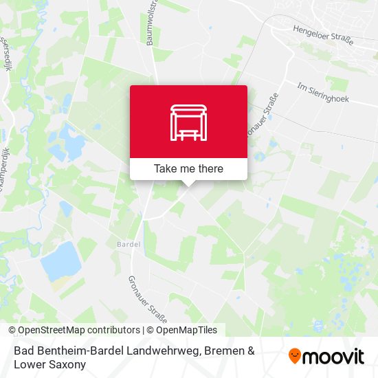Bad Bentheim-Bardel Landwehrweg map