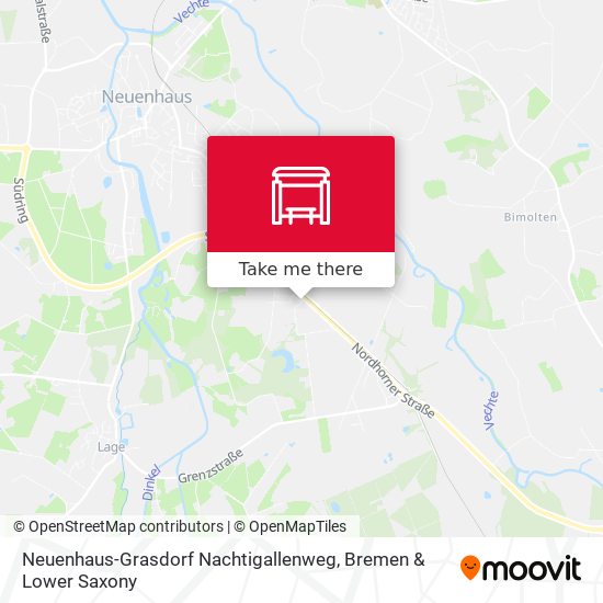 Neuenhaus-Grasdorf Nachtigallenweg map