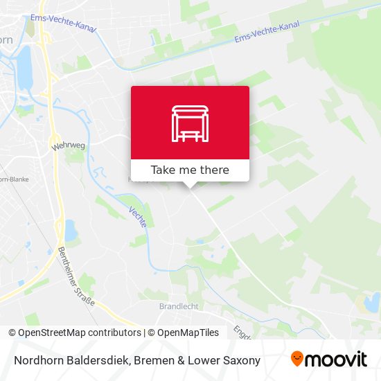 Nordhorn Baldersdiek map