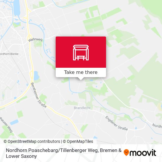 Nordhorn Poaschebarg / Tillenberger Weg map