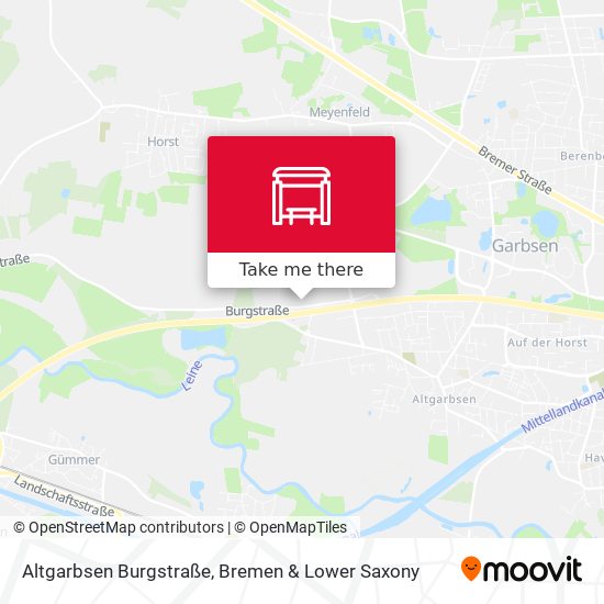 Altgarbsen Burgstraße map
