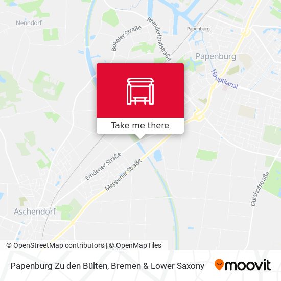 Papenburg Zu den Bülten map