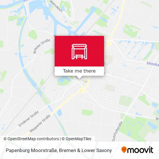 Papenburg Moorstraße map