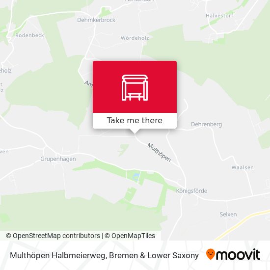Multhöpen Halbmeierweg map