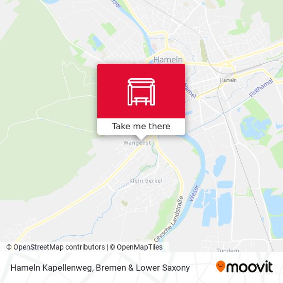 Hameln Kapellenweg map