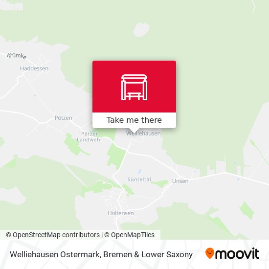 Welliehausen Ostermark map