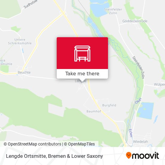 Lengde Ortsmitte map