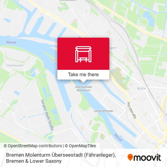 Bremen Molenturm Überseestadt (Fähranleger) map