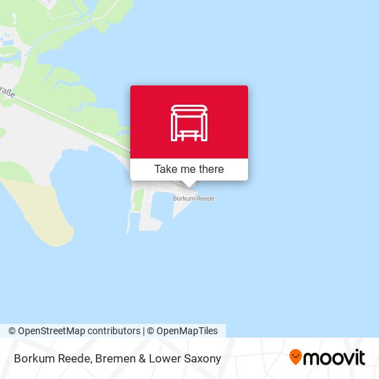 Borkum Reede map