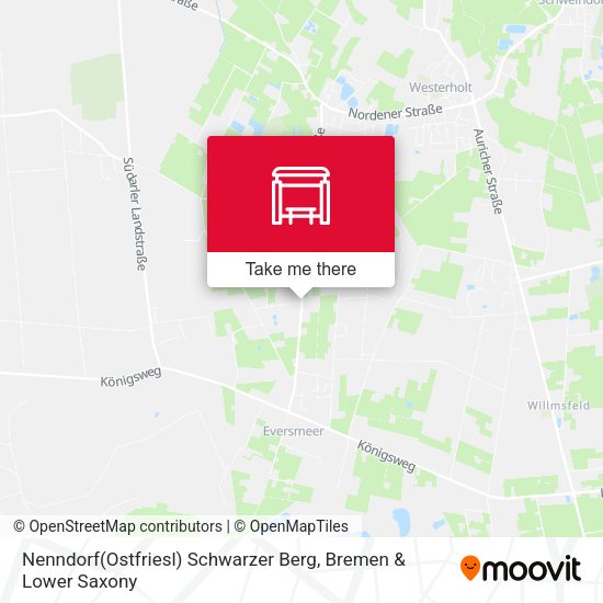 Nenndorf(Ostfriesl) Schwarzer Berg map