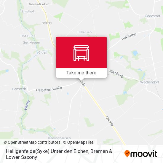 Heiligenfelde(Syke) Unter den Eichen map