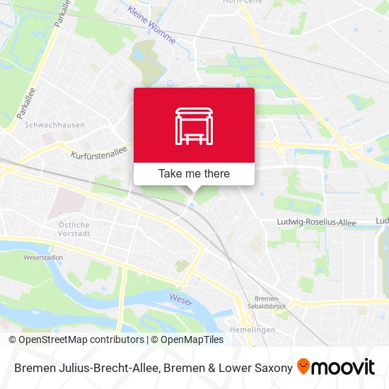 Bremen Julius-Brecht-Allee map