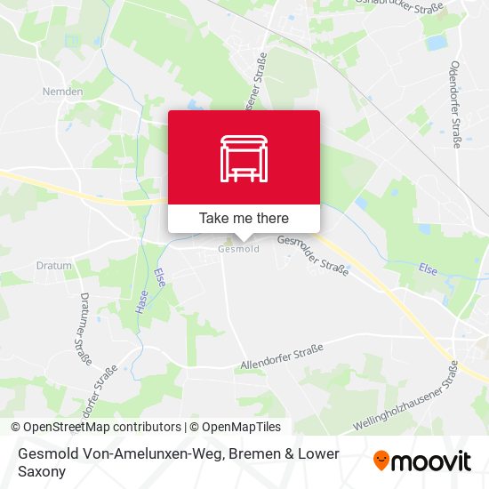 Gesmold Von-Amelunxen-Weg map