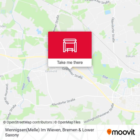 Wennigsen(Melle) Im Wieven map