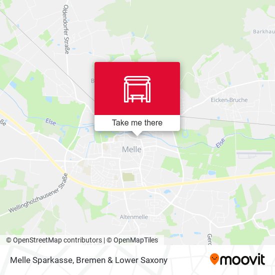 Melle Sparkasse map