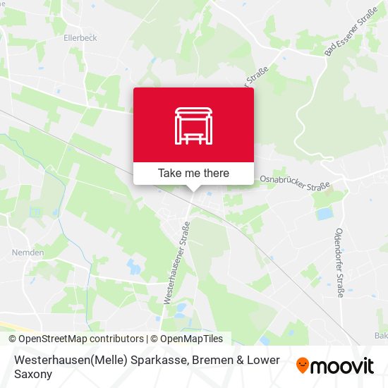 Westerhausen(Melle) Sparkasse map