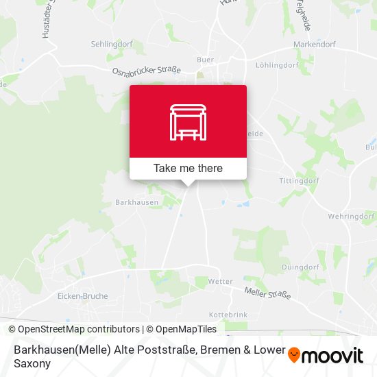 Barkhausen(Melle) Alte Poststraße map