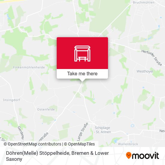 Döhren(Melle) Stöppelheide map