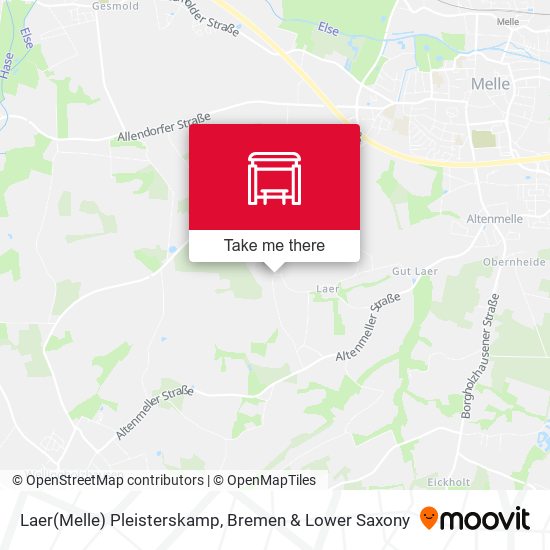 Laer(Melle) Pleisterskamp map