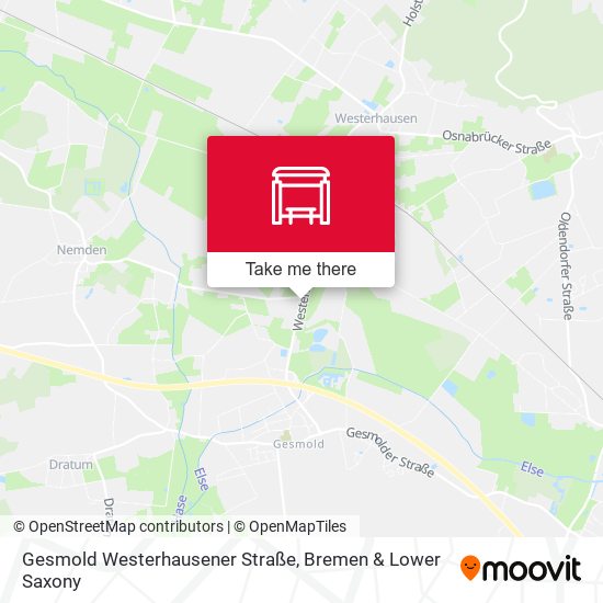 Gesmold Westerhausener Straße map
