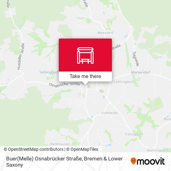 Buer(Melle) Osnabrücker Straße map