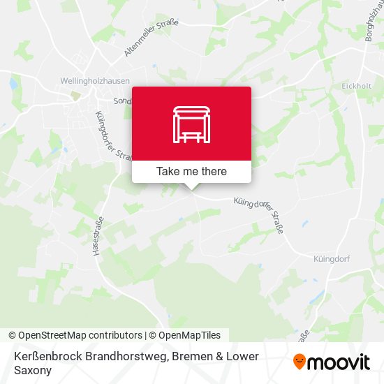 Kerßenbrock Brandhorstweg map