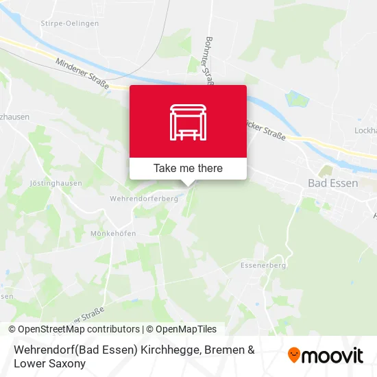 Карта Wehrendorf(Bad Essen) Kirchhegge