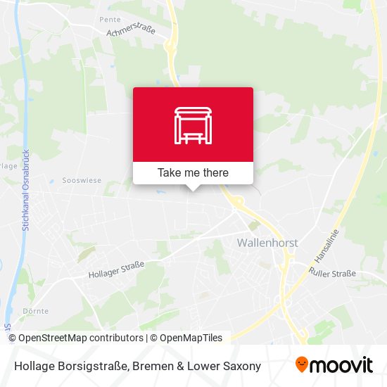 Hollage Borsigstraße map