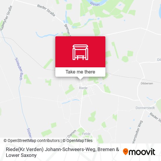 Riede(Kr Verden) Johann-Schweers-Weg map