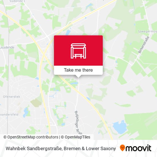 Wahnbek Sandbergstraße map