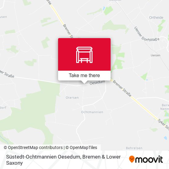 Süstedt-Ochtmannien Oesedum map