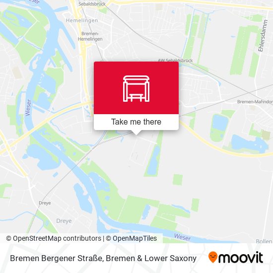 Bremen Bergener Straße map