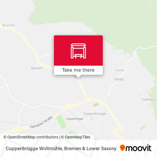 Coppenbrügge Woltmühle map