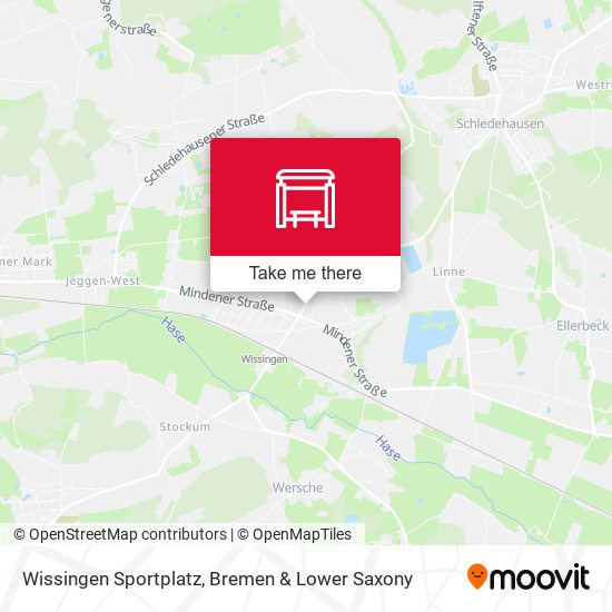 Wissingen Sportplatz map