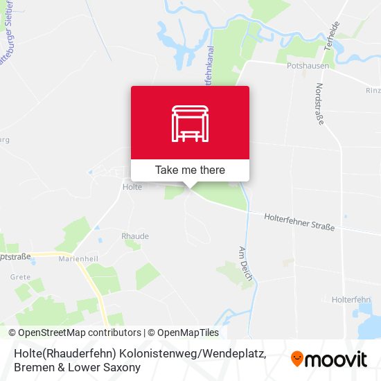 Holte(Rhauderfehn) Kolonistenweg / Wendeplatz map