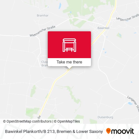 Bawinkel Plankorth/B 213 map