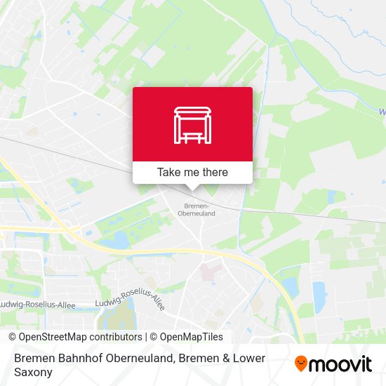Bremen Bahnhof Oberneuland map