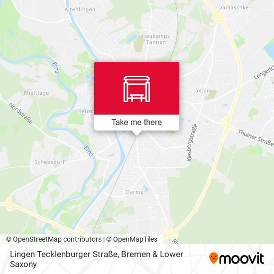 Lingen Tecklenburger Straße map