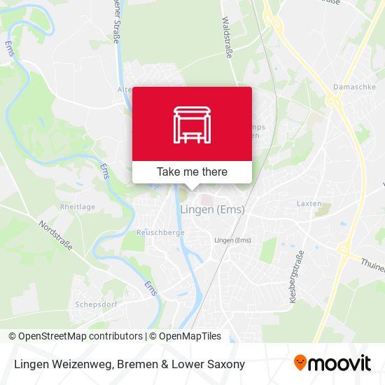 Lingen Weizenweg map