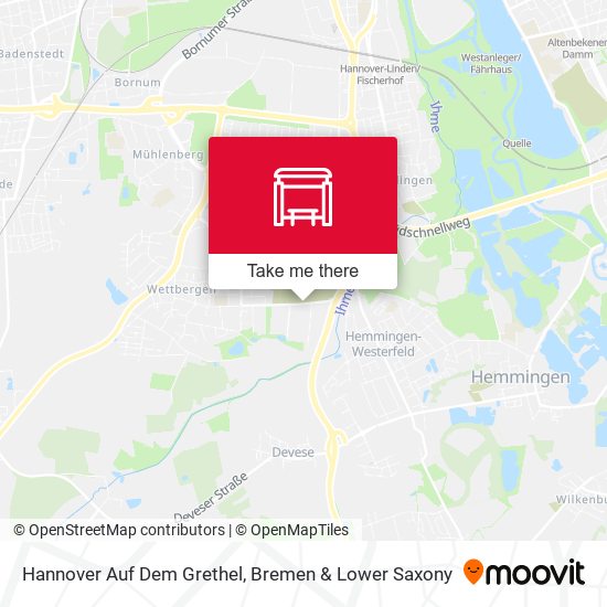 Hannover Auf Dem Grethel map
