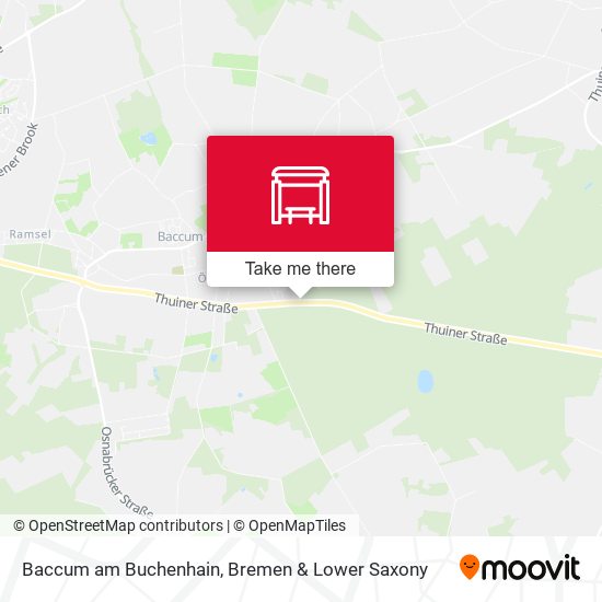 Baccum am Buchenhain map